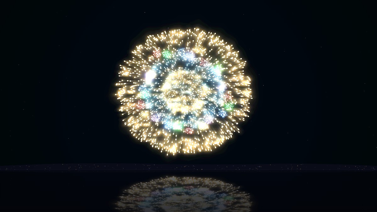 FIREWORKS — an AI work log turned into a fireworks show