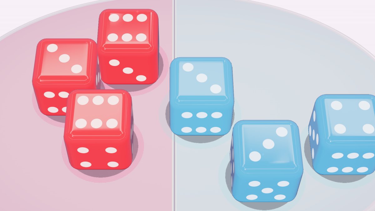 GEM DICE — gem dice on a plate